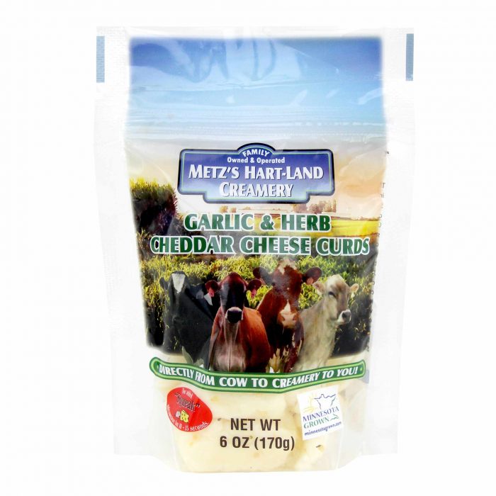 Metzs Hart Land Garlic Herb Cheddar Cheese Curds
