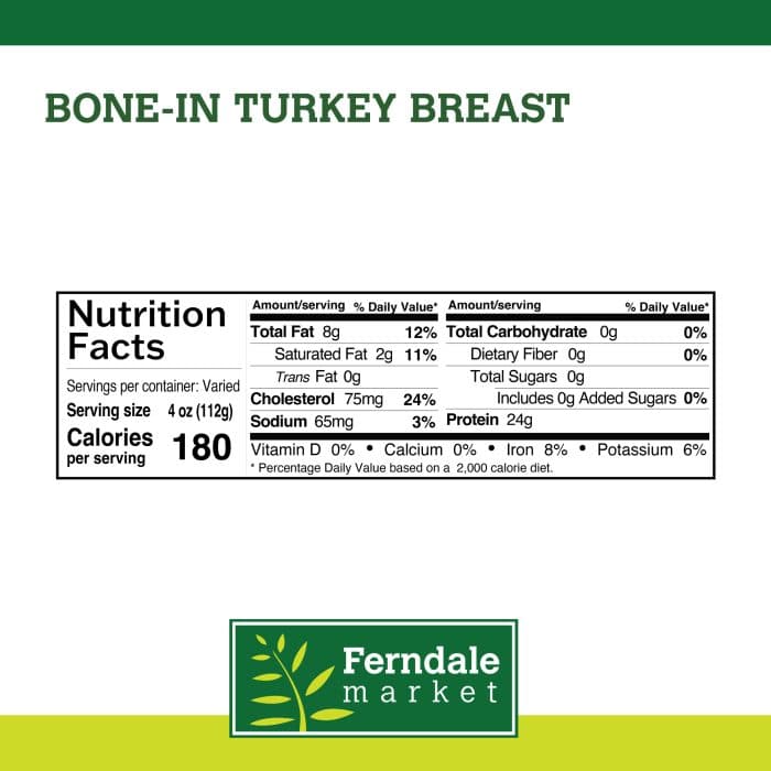 Bone-in Turkey Breast Nutrition Facts