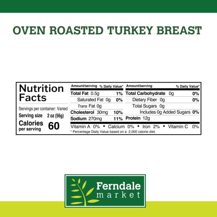 Oven Roasted Turkey Breast Nutrition Facts