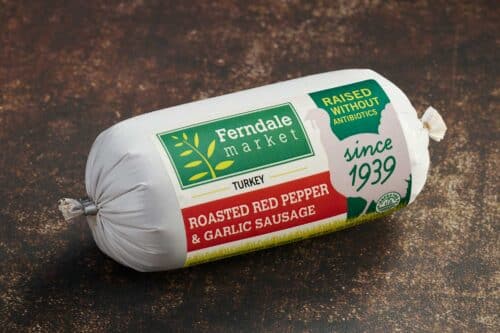 Roasted Red Pepper And Garlic Turkey Sausage, Ferndale Market