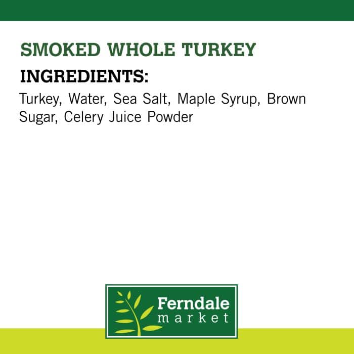 Smoked Whole Turkey Ingredients