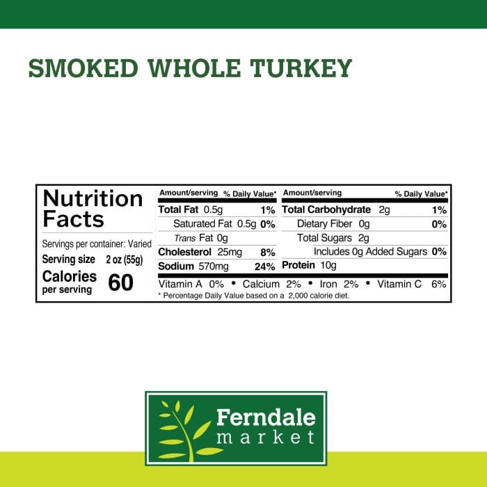 Smoked Whole Turkey Nutrition Facts