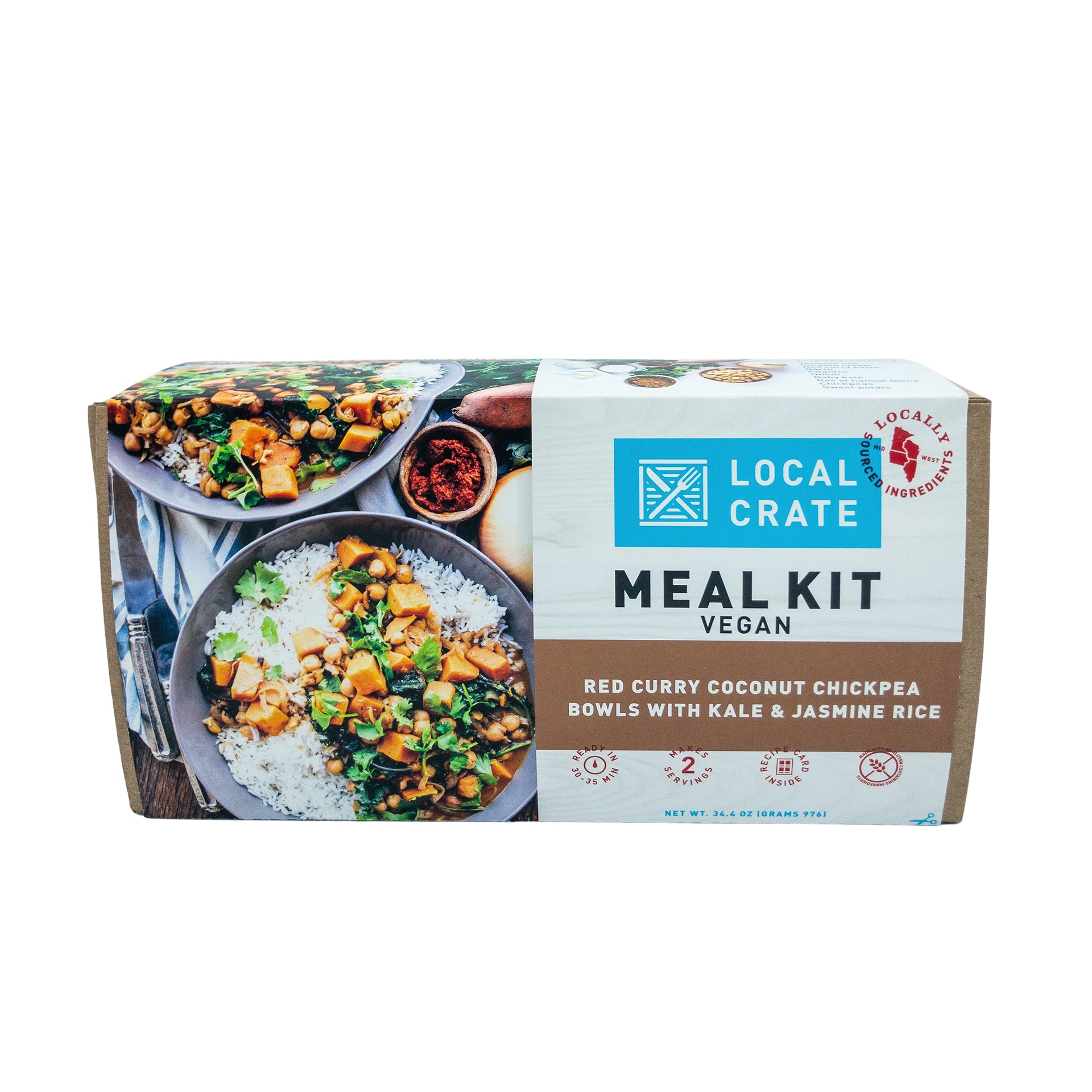 Local Crate Meal Kits Red Curry Coconut Chickpea Bowl | Ferndale Market