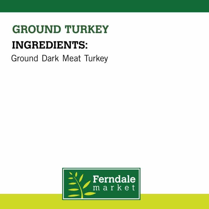 Ground Turkey Ingredients