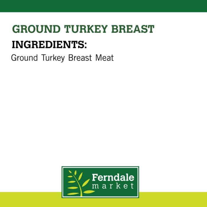 Ground Turkey Breast Ingredients