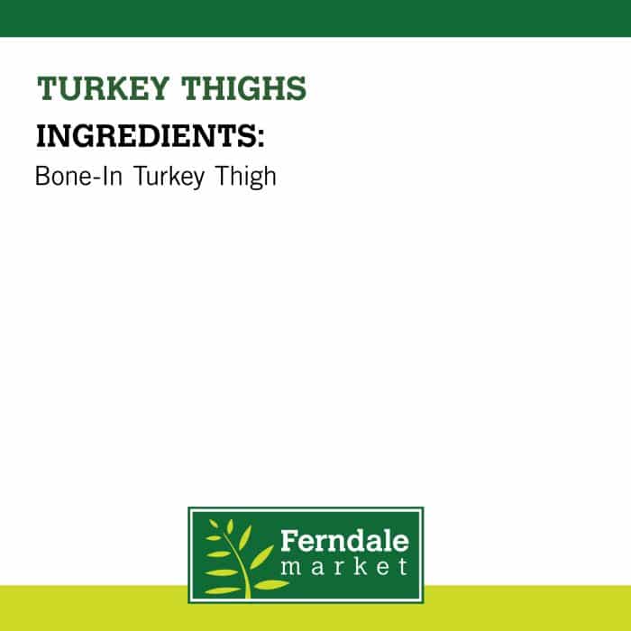 Turkey Thighs Ingredients
