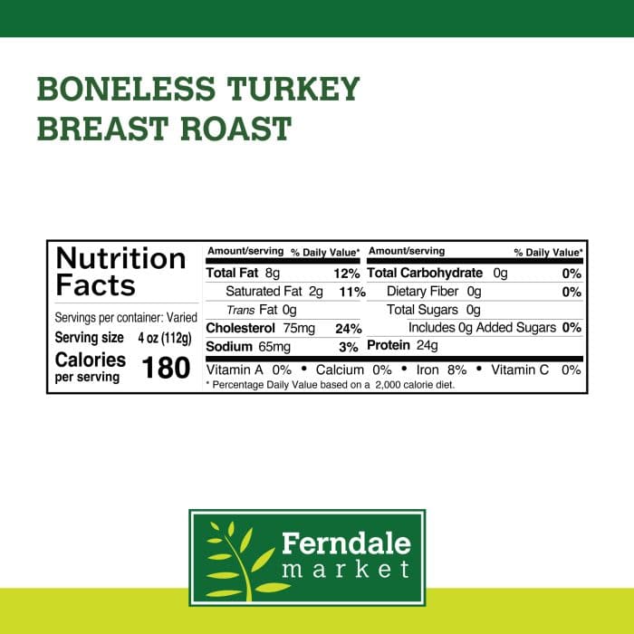 Turkey Boneless Breast Roast Nutrition Facts